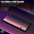thumbnail image 4 of Teclado mecánico inalámbrico AULA F75 Pro 75% RGB Rosa y Negro, 4 of 8