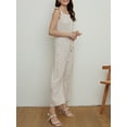 thumbnail image 2 of Lovito Women's Casual Polka Dot Spaghetti Strap Wide Leg Jumpsuit For Daily, 2 of 7