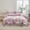 Red, variant on 3 Pcs Floral Comforter Set Ruffle Vintage Rose Bedding Duvet Set Farmhouse Cottage French Coquette Bedding Soft Lightweight Red Flowers Printed Shabby Bed Comforter