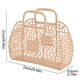 thumbnail image 3 of Fiudx Ofertas de la semana Cesta de almacenamiento de lavado ahuecada para baño, cesta de baño, cesta de baño de plástico, cesta de mano de malla plegable, cesta de baño (24x21x9,5 cm), 3 of 3