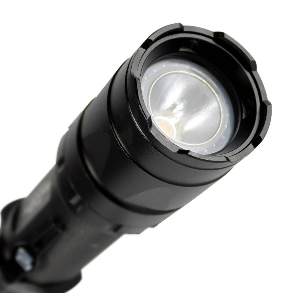 Police Security Trac Tact-Rx 1500 Lumens 21700 Battery Powered Uv Flashlight