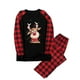thumbnail image 2 of Pijamas de Navidad Para La Familia Trajes A Juego Hombre Papá Blusa Con Estampado A Cuadros Tops + Pantalones Ropa Odeerbi  ODB189106, 2 of 6