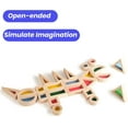 thumbnail image 7 of BOHS Rainbow Sensory Blocks (24 Pcs) - Wooden Toys for Toddler Gift- Play on Light Table/Sunny Window, 7 of 7