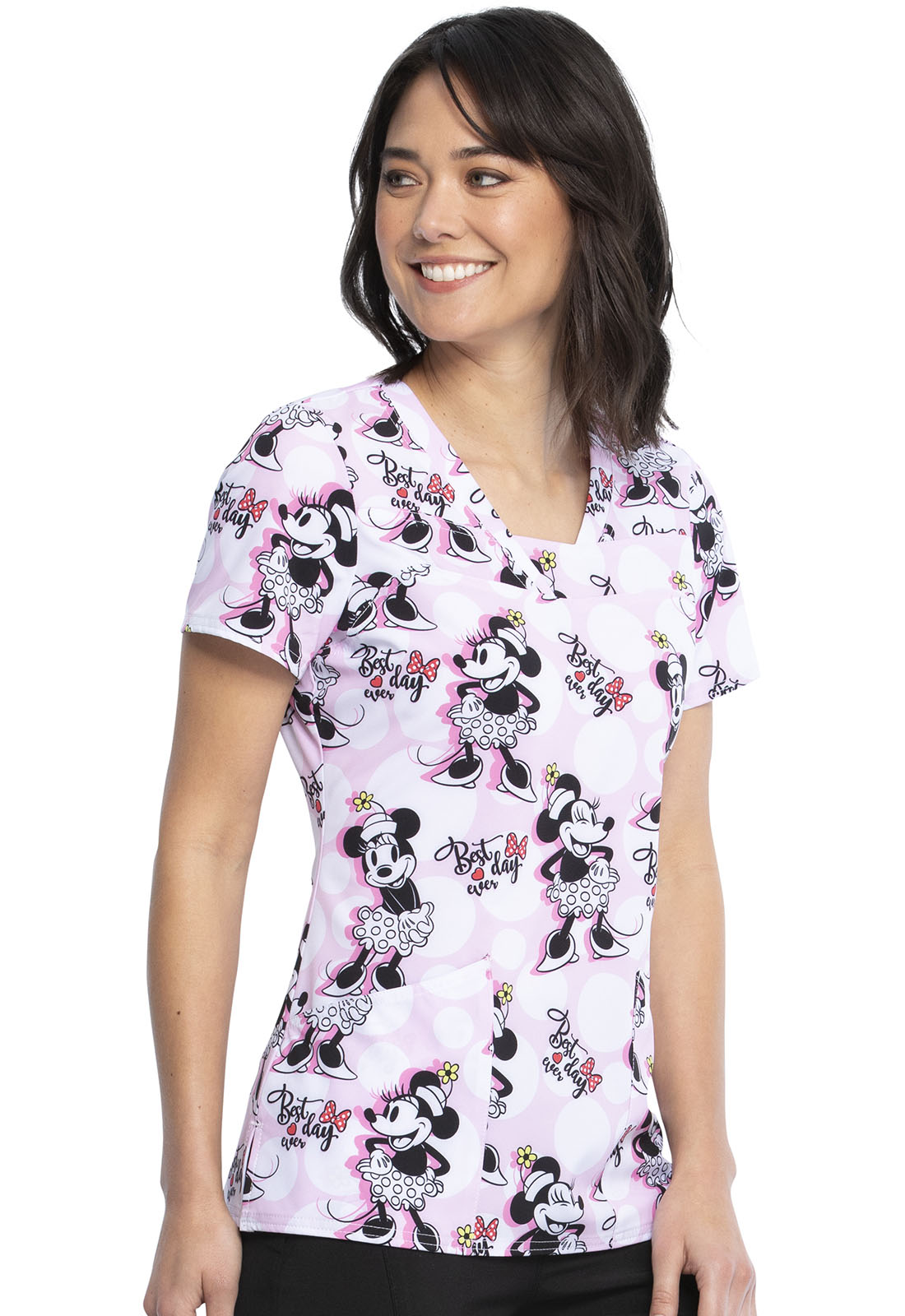 polka dot scrub top