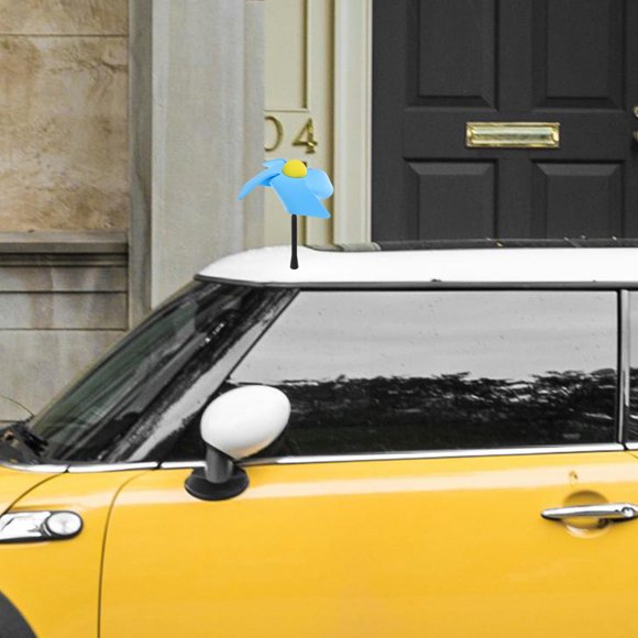 OULII Accessoires de Voiture Mignons Personnalisation EVA Bleu Mini Forme Macaron Lot de 1