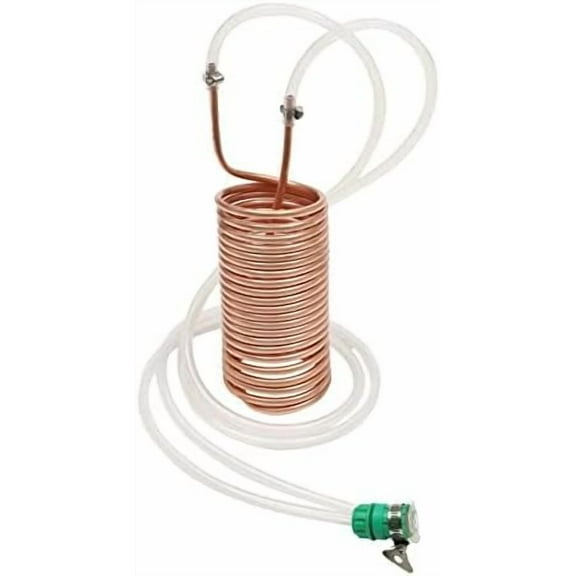 Copper Immersion Wort Chiller, Cooling Coil Pipe for Home Beer Brewing with Hose Fitting$$Home Decor, Kitchen, & Other