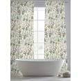 thumbnail image 5 of Herb Flower Texture Sheer Curtains 108 Inch Long 2 Panels, Retro Watercolor Country Farmhouse Light Filtering Rod Pocket Semi Sheer Curtains, Sheer Voile Drapes for Living Room Bedroom, 52"x108", 5 of 5