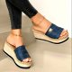 thumbnail image 1 of Sandalias de tacón alto para mujer, sandalias de cuña de ocio, zapatillas de playa al aire libre, zapatillas de plataforma, talla grande 43, 2022, 1 of 5