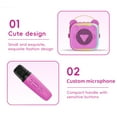 thumbnail image 5 of Mini Karaoke Machine for Kids, Flowing Colorful LED Portable Speaker with 2 Wireless Mics,3-12 Years Old Kids Gift, 5 of 6