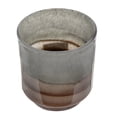 thumbnail image 2 of A&B Home Gray and Brown Two Tone Cylindrical Glass Vase 8.1" x 8.1" x 8.7", 2 of 5