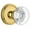 Lifetime Brass, variant on Grandeur 814255 Georgetown Solid Brass Rose Privacy Door Knob Set - Nickel