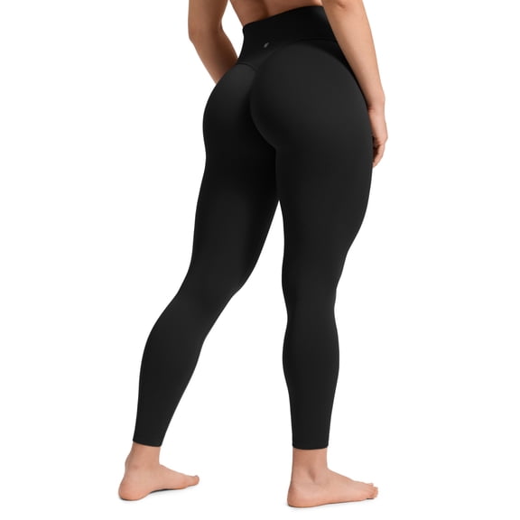 CRZ YOGA Secretsculpt No Front Seam Leggings 25" Softretch High Waisted Womens Yoga Pants Soft Booty Lifting