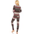 thumbnail image 4 of Women's Cozy Christmas Fleece-Lined 2-Piece Matching Jogger Sets, 4 of 5