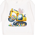 thumbnail image 3 of Inktastic Easter Excavator Bunny Ears Egg Hunt Toddler Sweatshirt, 3 of 4