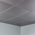 thumbnail image 2 of FASÄDE Flat Decorative Vinyl 2ft x 2ft Lay in Ceiling Panel in Argent Silver (5 Pack), 2 of 5