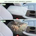 thumbnail image 4 of Renewold Deer US Flag Car Center Console Cover Soft Armrest Cover Cushion with Pockets Storage Bag Scratch Resistant Arm Rest Covering Middle Console Pad Car Decor, 4 of 9