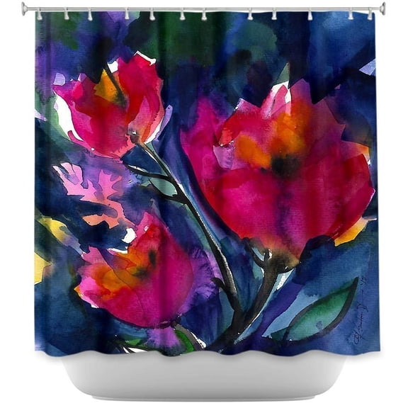 Shower Curtains - DiaNoche Designs - Floral Dreams