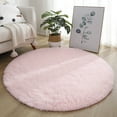 thumbnail image 3 of YAOMOBB Safe Polyester Rug Super Soft Luxury 100cm Round Fluffy Area Rug for Solid Color Bedroom Nursery Comfort, 3 of 7