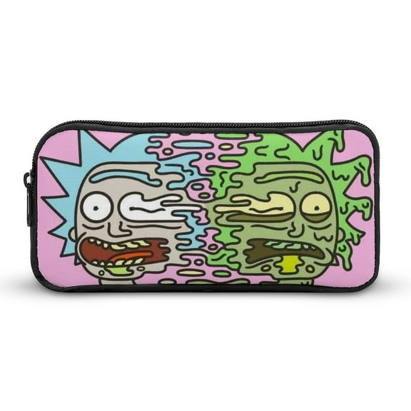 Custom Rick And Morty Stationery bag pencil case cosmetic bag storage bag multi-function large capacity fashionable durable gift unisex birthday gift holiday gift
