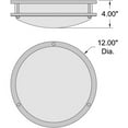 thumbnail image 3 of 20500LEDDCS-BS/ACR Access Lighting Solero II - 20W 1 LED Flush Mount In Transitional Style-4 Inches Tall and 12 Inches Wide-Brushed Steel Finish, 3 of 7
