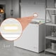 thumbnail image 3 of White Westinghouse  Congelador 7 pies 200 L   WWCCF071200LHWSD Ruedas  Condensador interno  Control dual de temperatura  Canastilla interior  Cerradura con llave, 3 of 10