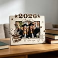 thumbnail image 3 of Graduation Wooden Photo Frame Commemorative Cap Scroll Decor Desk Display Academic Keepsake Gift For Graduate Student Office Dorm Room Memory Holder Certificate Photo Stand Celebration Gift Decor, 3 of 7