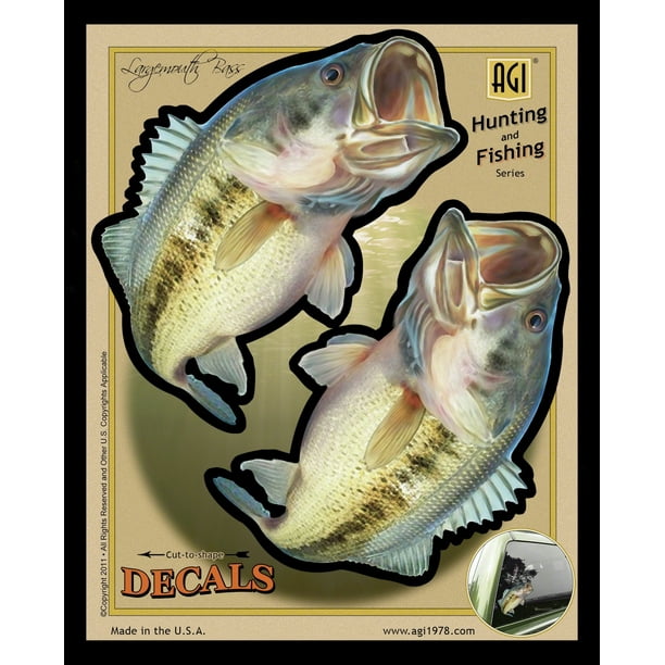 Bones BOD2482 Decal Double Largemouth Bass