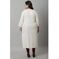 thumbnail image 3 of Rajnandini Women's Pure Cambric Cotton Embroidered Kurti (JOPLJPR111X-5XL_Beige_5XL), 3 of 5
