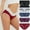 Multicolor, variant on HUPOM Womens Underwear Cotton Cotton Boxers For Women High waist Elastic Waist Solid Briefs Multicolor 2XL