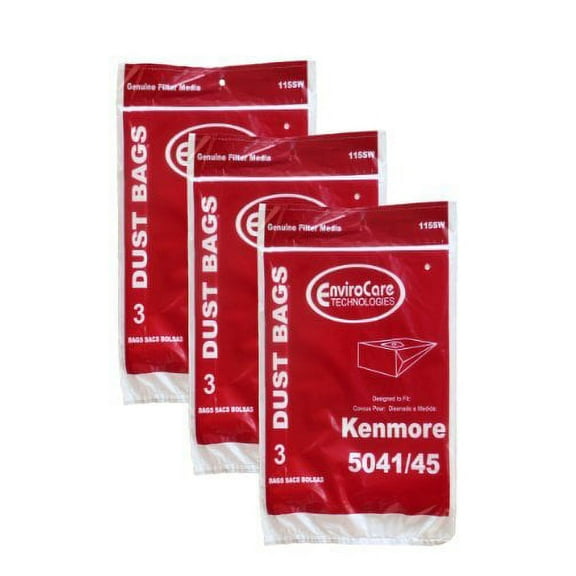 9 Compatible with Kenmore #20-5045 Type H Canister Vacuum Cleaner Bag Model 203040 24025 23040 2