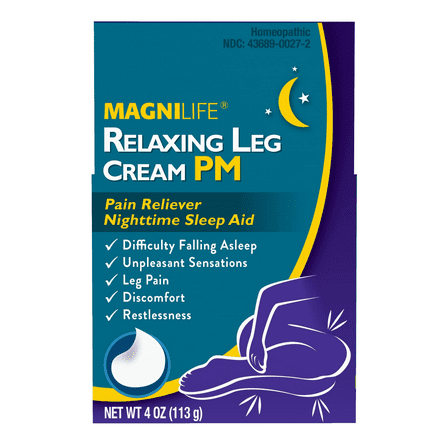 Magnilife Relaxing Nighttime PM Restless Leg Cream, 4.0 oz