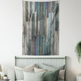 thumbnail image 4 of Rustic Tapestry, Image of Blue Grey Grunge Wood Planks Barn House Door Nails Country Life Theme Print, Wall Hanging for Bedroom Living Room Dorm Decor, 60W X 80L Inches, Gray Blue, by Ambesonne, 4 of 5