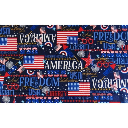 

Freedom and Sentiments Vinyl Flannel Back Tablecloth