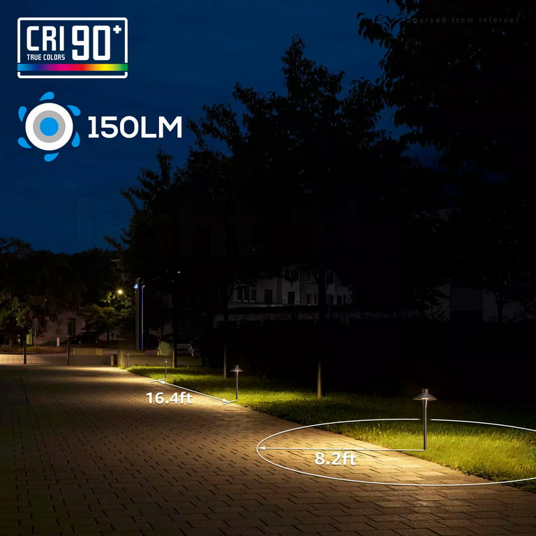 LEONLITE LED Low Voltage Spotlight, Outdoor Pathway Landscape Lights,  CRI90, 3000K Warm White
