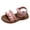 Pink, variant on Tigivemen Toddler Girls Dress Sandals Summer Water Shoes for Kids Flowy Open Toe Sandal with Soft Sole Non Slip White Size 11