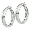 thumbnail image 2 of Sterling Silver 6mm Polished Hoop Earrings, 2 of 3