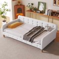 thumbnail image 2 of Sofa de 2 asientos en blanco crema, 2 of 5