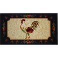 thumbnail image 2 of Kashi Home Kitchen Rug, Printed Area Rug, Durable Floor, Door Mat, Farmhouse Non-Slip Carpet Latex Backing Beautiful Design Rooster 2pc Set (18X30 Rectangle & 20X40), 2 of 5