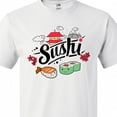thumbnail image 4 of Inktastic Cute Sushi Illustration T-Shirt, 4 of 5