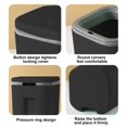 thumbnail image 5 of Small Trash Can with Lid, Mini Trash Can for Bathroom, Office and Bedroom, Small Bathroom Garbage Can with Swing Top, Compact Waste Basket for Desk, Dorm & Home, Black - Xuniizn, 5 of 7