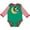 Green and Red, variant on Inktastic Cow over the Moon Rhyme Boys or Girls Long Sleeve Baby Bodysuit