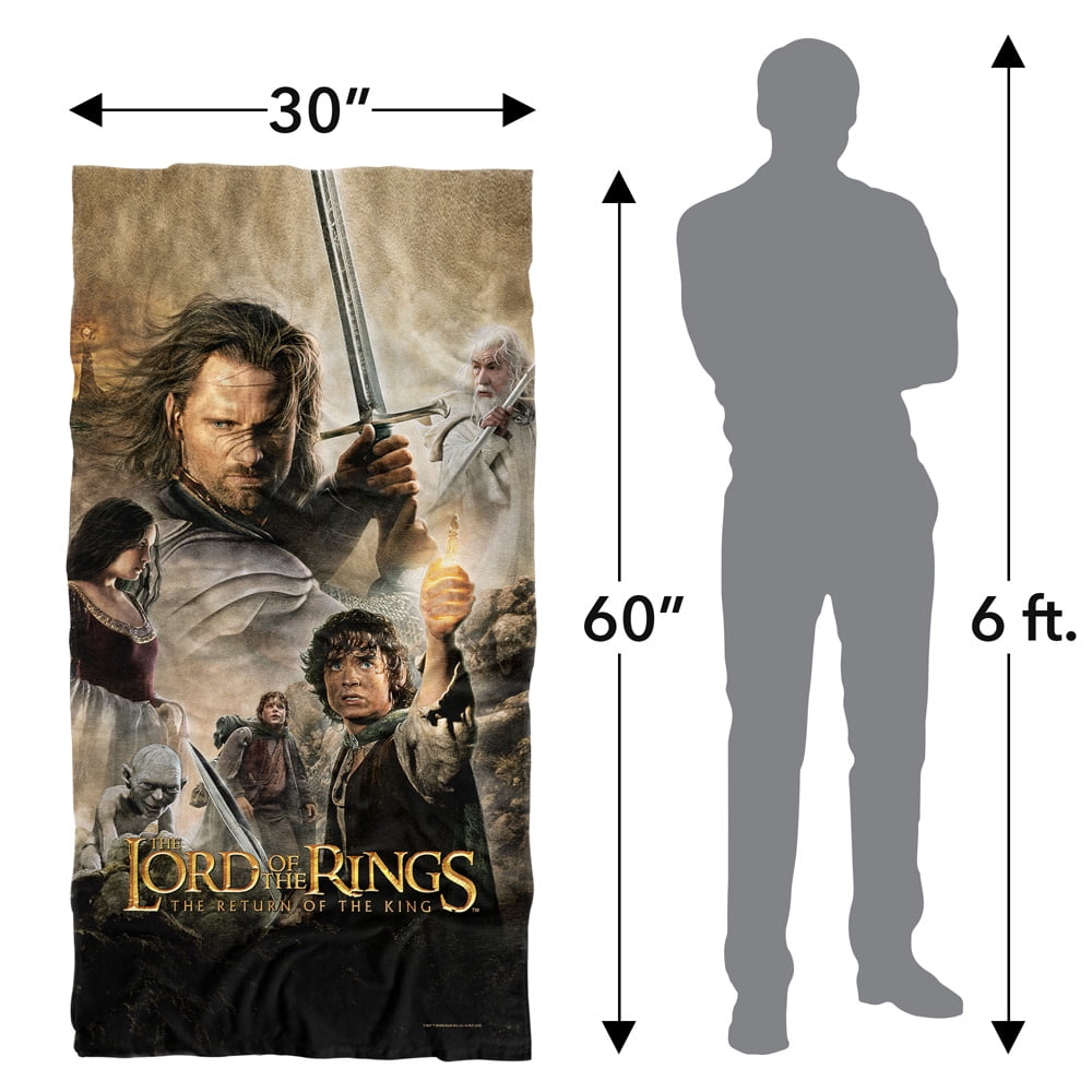 The Lord of The Rings 30'x60' Return of The King Poster Beach Towel