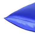thumbnail image 3 of Royal Blue Dreamy Set of 2 Silky Satin Standard Pillowcases, 3 of 6