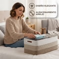 thumbnail image 4 of Magma Life Cesto de Almacenamiento de Cuerda de Algodón 56 x 43 x 31 cm, Canasta Organizadora Grande con Asas, Canasta Decorativa para Ropa, Juguetes, Mantas y Organización del Hogar, 4 of 8