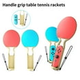 thumbnail image 3 of Neinkie 2Pcs Controller Grip Comfortable Grip Game Accessory Driver-free Responsive Professional Enhance Gaming Experience Table Tennis Racket Shape VR Gaming Controller Handle Grip for Switch OLED, 3 of 9