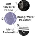 thumbnail image 7 of 4PCS/Set Majestic Tiger Shower Curtain, Black White Art Tiger Head Wild Animal Inspirational Quotes Bathroom Decor, Waterproof Fabric Shower Curtain, Non-Slip Bath Rugs Toilet Mats, Dream Big, 7 of 7