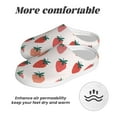 thumbnail image 6 of Lsque Hand Drawn Strawberry Pattern Womens Comfort Cotton on Scuff With Memory Foam and Anti-skid Sole Slipper-37/38, 6 of 7