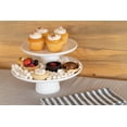 thumbnail image 3 of 10 Strawberry Street 2 Piece Cake Stand Set, White, 3 of 5