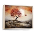 thumbnail image 2 of Designart Large Romantic Landscape framed wall Art, love Tree Landscape Melting Hearts , Romantic Landscape framed wall art decor, Multi-Color Traditional Natural framed wall art, 2 of 5