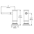 thumbnail image 2 of Elkay, LK330LS , Elkay 2-1/8" x 5-1/16" x 3-1/2" Soap / Lotion Dispenser, Lustrous Steel (LS), Faucets and Sink Accessories, 2 of 2
